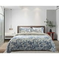 thumbnail image 2 of LCM Home Fashions, Inc. Kelly Classic Blue Paisley Printed Quilt Set Full - Queen 3 Piece, 2 of 5