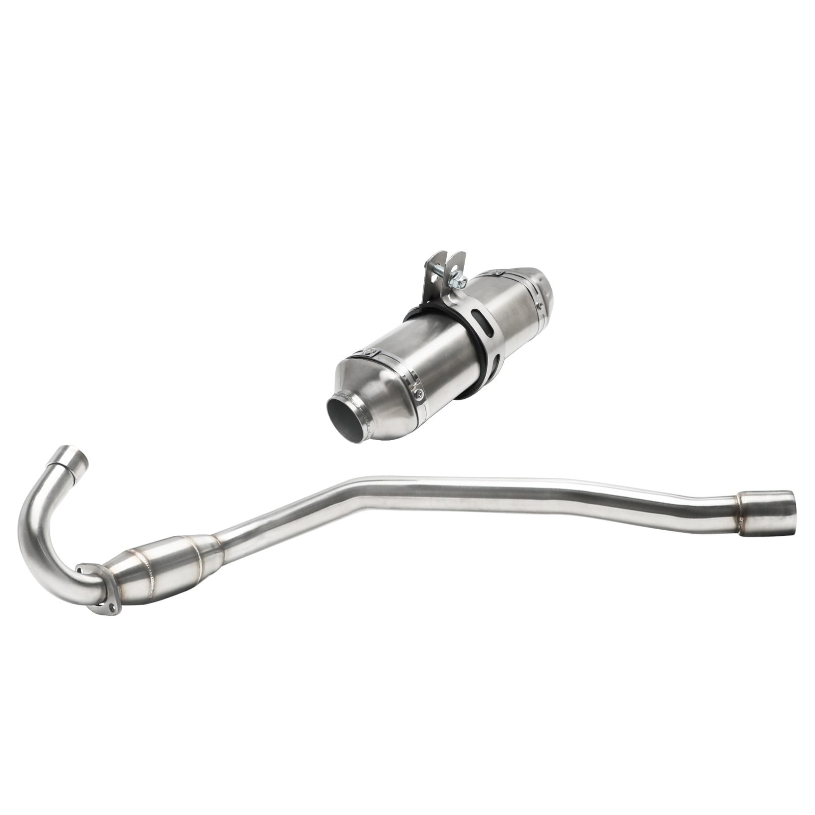 38mm 1.5" Racing Exhaust Pipe and Muffler Full System for CRF70F CRF70 XR70 CRF 70 Motorcycle Dirt Pit Bikes 70cc 90cc 110cc 125cc 140cc 150cc SSR Apollo RFZ 140 Thumpstar Taotao DB17