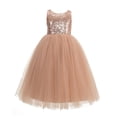 thumbnail image 2 of Ekidsbridal Girl Flower Girl Dresses - A-line Sequins Straps with Pre-tied Bow 177-A (Size: 2-12), 2 of 3