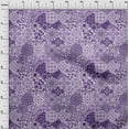 thumbnail image 4 of oneOone Cotton Poplin Bluish Violet Fabric Asian Mandala Floral Tile Sewing Craft Projects Fabric Prints By Yard 56 Inch Wide, 4 of 4