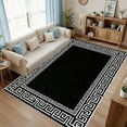 thumbnail image 2 of 6.5'x10' large carpet for bedroom indoor/outdoor carpet area rug bedroom under queen bed area rug washable rug for kitchen sink area, 2 of 10