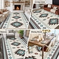 thumbnail image 6 of 6x9 Washable Area Rug, Aztec Non-Slip Large Rectangle Rug for Living Room Dining Room, Beige Southwest Wind Bohemian Ethnic Wind Indoor Floor Mat for Home Decor, 6 of 9