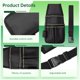 thumbnail image 3 of Bolsa para herramientas multibolsillos con clip para cinturón, organizador de herramientas, ideal para hombres y mujeres, color negro, 3 of 6