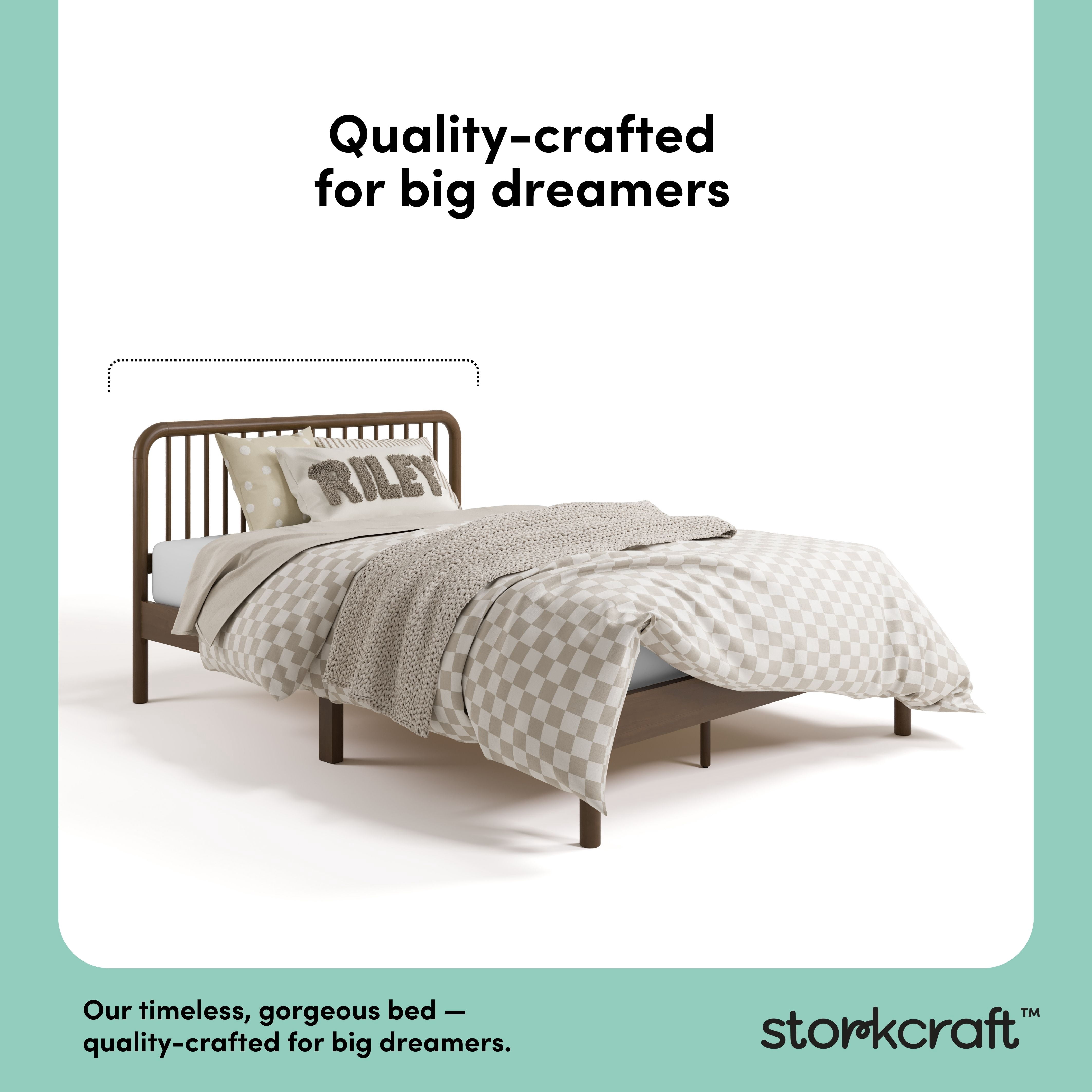 Storkcraft Porto Full Bed, Hazelnut