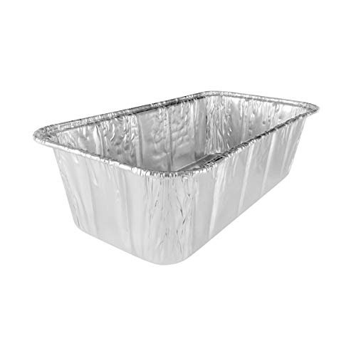 KitchenDance Disposable Aluminum Loaf Pans (50, 2 Pound Lo