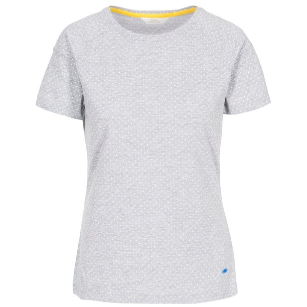 Trespass - Camiseta Ani para niña mujer (Gris Lunares Jaspeado)