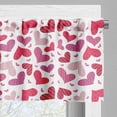thumbnail image 3 of Ambesonne Valentines Window Valance, Affection, 54" X 18", Pink Ruby Dried Rose, 3 of 5