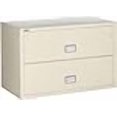 thumbnail image 3 of PHOENIX SAFE Lateral 44 inch 2-Drawer Fireproof File Cabinet with Key Lock, Water Seal, Putty, LAT2W44P, 3 of 4