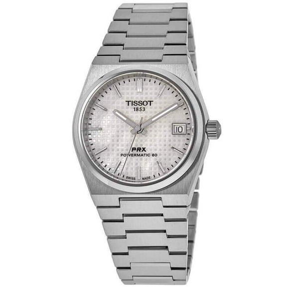 Tissot PRX T-Classic Powermatic 80 Cadran en Nacre Blanche Automatique T137.207.11.111.00 100 m Montre Unisexe