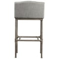 thumbnail image 2 of Hillsdale Furniture Dillon Industrial Silver Metal Upholstered Bar Height Stool, Gray, 2 of 7