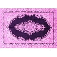 thumbnail image 1 of Ahgly Company Indoor Rectangle Medallion Pink Traditional Area Rugs, 8' x 10', 1 of 4