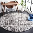 thumbnail image 2 of SAFAVIEH Berber Shag Clover Abstract Area Rug, Grey/Dark Grey, 8' x 8' Round, 2 of 8