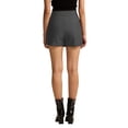thumbnail image 5 of Skirts for Women Trendy High Waisted Corduroy Mini Skirt with Shorts Gray L, 5 of 9