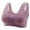 Purple, variant on Tbopshirt Front Closure Wirefree Bras for Women Plus Size,Women Bras Middle-Aged and Elderly Printed Front Buckle Without Steel Ring Underwear Soft Cotton