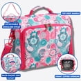 thumbnail image 2 of J World Womens Casey Lunch Bag with Shoulder Strap, Blue Raspberry, 2 of 8
