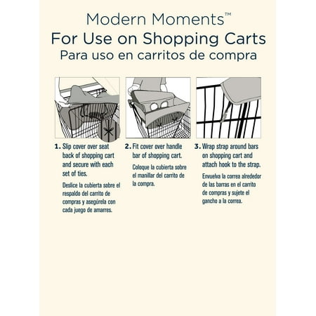 Modern Moments By Gerber Baby Boy Shopping Cart Cover, Sage