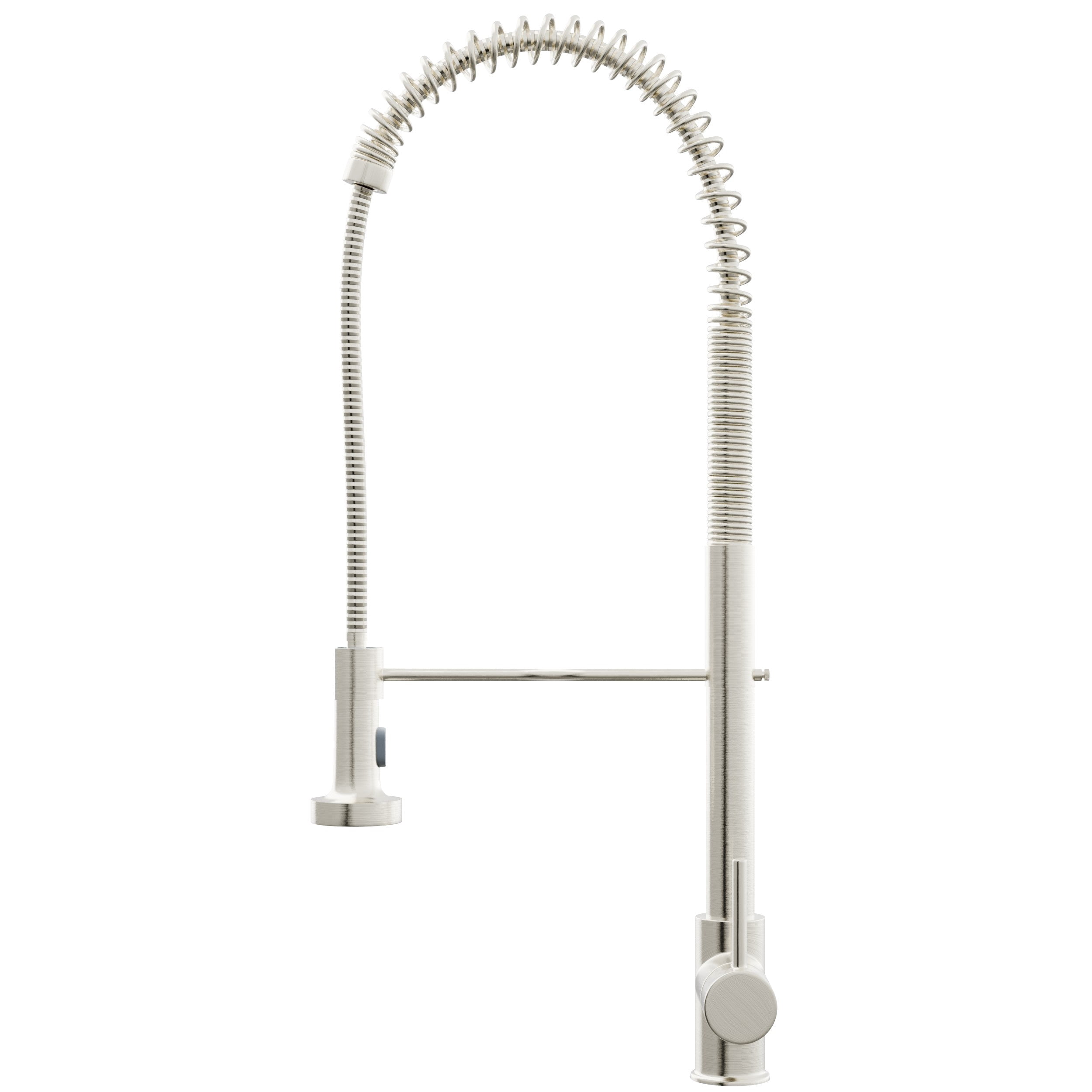 Novatto NKF-H07BN Dual Action Commercial Style Pullout Kitchen Faucet, Brushed Nickel