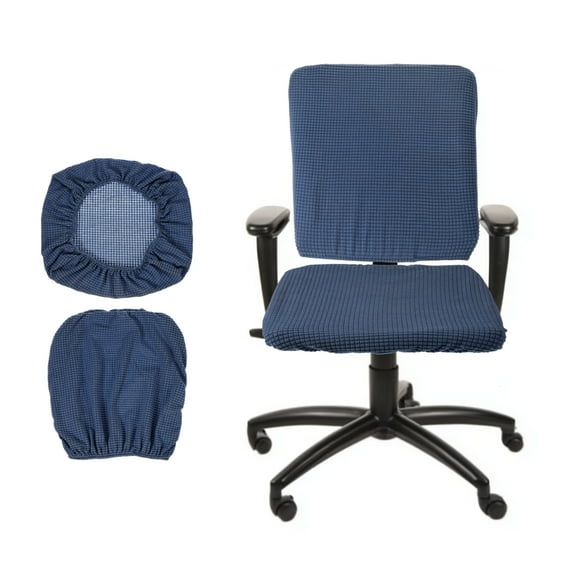 Office Chair Cover, Desk Chair Cover Stretch Slipcover for Home Office Desk Chairs Navy Blue