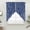 Blue, variant on Red Striped Swag Valances for Windows, Kitchen Curtains 36 Inch Length 2 Panels Set, Classic Minimalist Waves Lines Pattern Short Curtains for Small Windows Rod Pocket Cafe Curtains Drapes 28"x36"