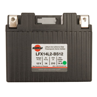 Shorai Lithium-Iron Battery LFX14A2-BS12 for Kawasaki Eliminator 