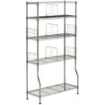 thumbnail image 3 of SAFAVIEH Fernand Chrome Wire Book Rack Chrome, 3 of 4