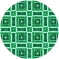 thumbnail image 1 of Ahgly Company Indoor Round Patterned Lime Mint Green Area Rugs, 7' Round, 1 of 1