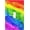 Colorful Watercolor Oil Tie Dye Rainbow, variant on White Black Cow Fur Print Switch Cover, 4 Gang Screwless Quad Rocker/GFCI Wall Plate for Home Decor