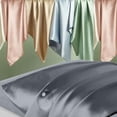 thumbnail image 2 of Fundas de almohada de seda DKBSlik Mulberry Silk King Size Space Grey, 2 of 8