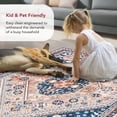 thumbnail image 5 of nuLOOM Nevaeh SpinClean Machine Washable Bohemian Medallion Area Rug, 2' x 3', Nevaeh Dark Blue, 5 of 12