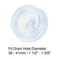 thumbnail image 4 of Tapón de fregadero de goma Uxcell, tapón de drenaje transparente que se adapta a desagües de 1-1/2" a 1-5/8" con anillo colgante para bañeras, cocina, paquete de 6, 4 of 6