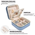 thumbnail image 3 of Boîte de Rangement pour Bijoux portable Miroir Carré Multi-Compartiments, 3 of 5