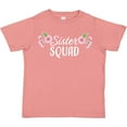 thumbnail image 3 of Inktastic Sister Squad with Pink Flowers Boys or Girls Toddler T-Shirt, 3 of 5