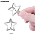 thumbnail image 2 of Star Hair Clips 2000s Y2K Snap Hair Barrettes Non Slip Star Hair Accessories Silver Metal Hair Clips for Girls Women -15 PCS 1.18", 2 of 9