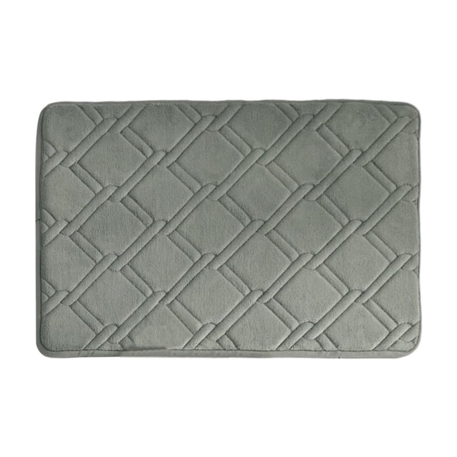 Ohufall Home Decor Bathroom Rugs Non Slip Washable Rugs Absorbent Non Slip Foam Slow Rebound Thickened Machine Washable Soft Velvet Bath Mat Easier To Dry