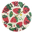 thumbnail image 5 of Strawberries Leaves Flowers 10 inch Wall Clocks Non Ticking Easy to Read Battery Decorative for Home Bathroom Kitchen Bedroom Living Room, 5 of 8