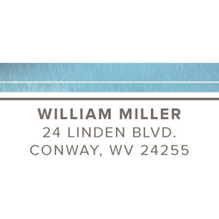 Graceful Script Personalized Address Label