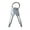 Silver, variant on Walbest 2 Keys Stainless Keychain Screwdriver Set Outdoor Multifunction Pocket Tool