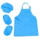 thumbnail image 1 of 1 juego de delantal para niños, gorro de chef, delantal de cocina para niños con correas ajustables para niños y niñas, cocinar, hornear y pintar, gorro de chef para niños, 1 of 6