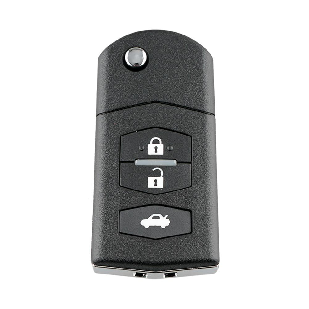 Car Remote Key Shell 3 Button Flip Folding Key Case Blank for Mazda 2 3 5 6 RX8 