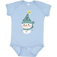 thumbnail image 3 of Inktastic Cute Christmas Snowman in Blue Hat and Scarf Boys or Girls Baby Bodysuit, 3 of 5