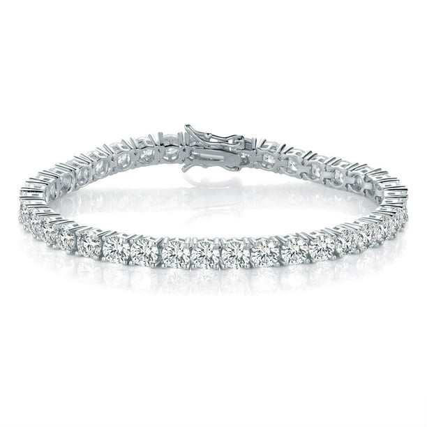 Next Level Jewelry - Womens Sterling Silver .925 Crystal Clear Cubic