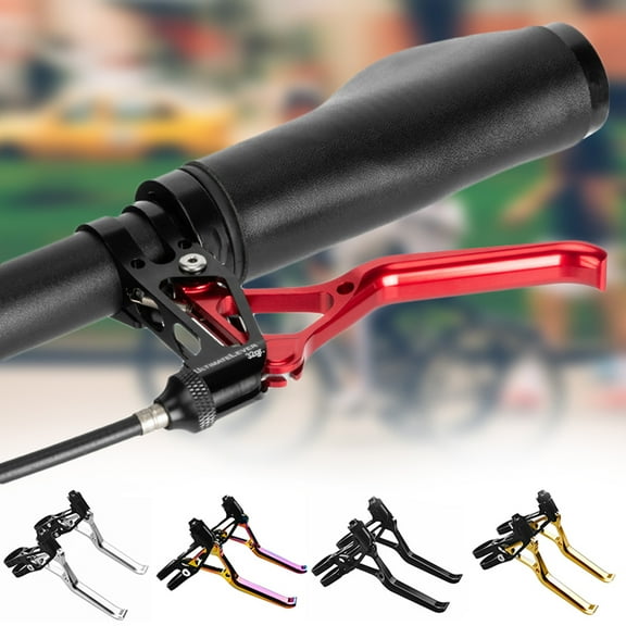 Cheers.US 1Pair Bike Brake Levers Aluminum Alloy Hollow Ultra-Light Bicycle Brake Handle for Mountain Bike, Road Bike, Folding Bike