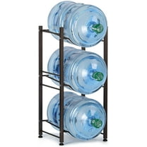 5 Gallon Water Bottle Holder Storage Rack, 3 Tiers, Dark Brown by LIANTRAL