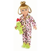 My Life As Poseable Grinch Sleepover 18 inch Doll, Blonde Hair, Blue Eyes