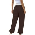 thumbnail image 4 of SIYUDAN Women Pants Women'S Casual Pants Bronze Adult Work Pants For Women Trouser Style Lounge Pants Women Womens Trousers High Waisted With Pockets Fall Pants For Women, 4 of 4