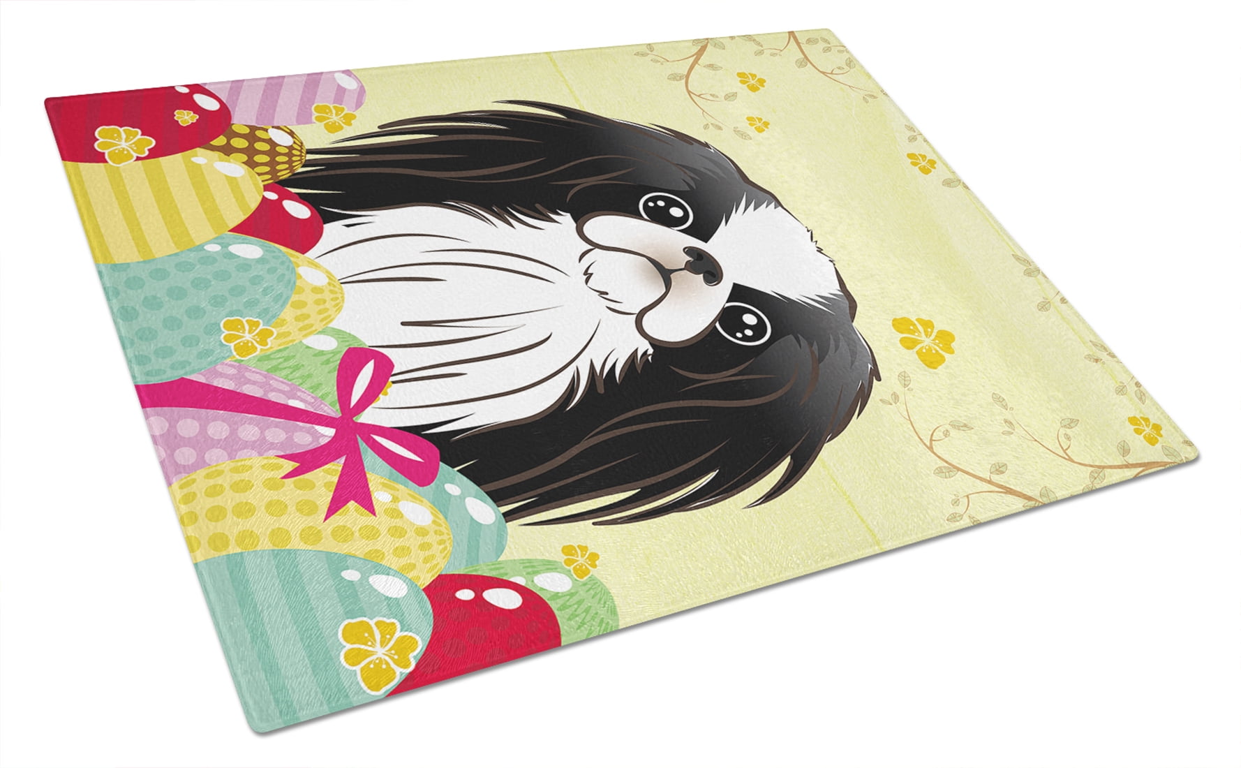 Multicolor Large Carolines Treasures BB1912LCBJapanese Chin Easter Egg Hunt Glass Cutting Board Multicolor Large Carolines Treasures BB1912LCBJapanese Chin Easter Egg Hunt Glass Cutting Board