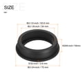 thumbnail image 2 of Unique Bargains Support en Caoutchouc à Illets Dia 2-1/2 Pieds (63.6mm) Type T Rond pour Protection des Fils, 2 of 5