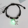 thumbnail image 4 of EOEMY 26 Letters A-Z Glow In The Dark Beaded Bracelet Chain Adjustable Women Men Gift-X, 4 of 9