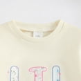 thumbnail image 5 of Xyant Big Sister Little Sister Matching Outfit Newborn Baby Girl Long Sleeve Romper Toddler Girl Sweatshirt Pullover Top Fall Winter Clothes (Beige,12-18 Months), 5 of 7