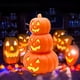 thumbnail image 3 of Lámpara Calabaza 3 Niveles Linternas LED para Halloween Decoraciones Plástico Patio Y Porche, 3 of 9